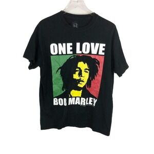 Bob Marley 2011 T-Shirt Adult L Black Jamaica Collection One Love Official Rasta